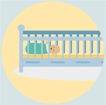 Lift the baby for safer sleep